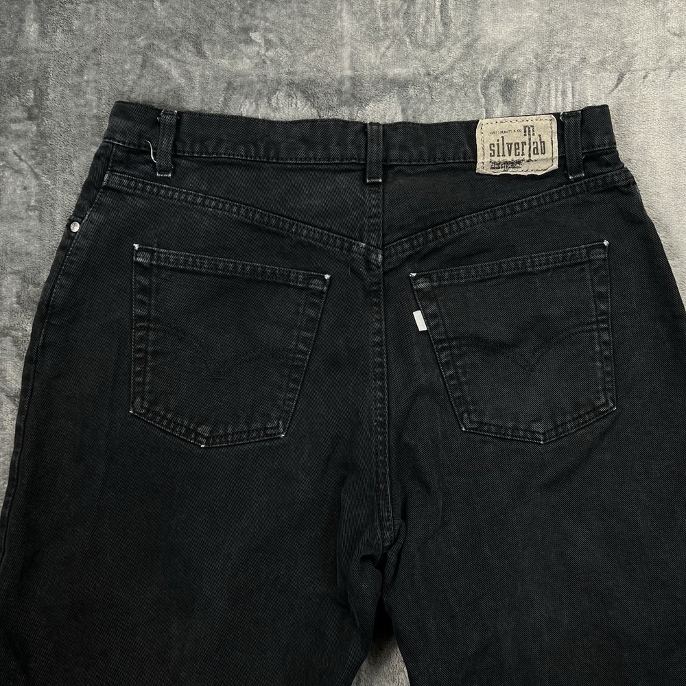 VTG 1996 Levis Silver Tab Men's Baggy Loose 36X34 Black Jeans USA 90s Y2K EUC - Picture 16 of 16